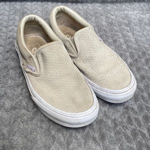 Vans classic slip on suede shoes size‎ 6.5